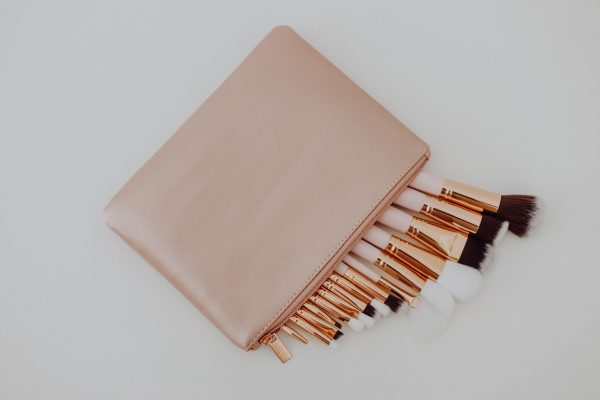 Kit 15 Pincéis +bolsa (ROSE GOLD)