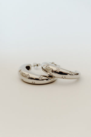 Star Earrings - Silver
