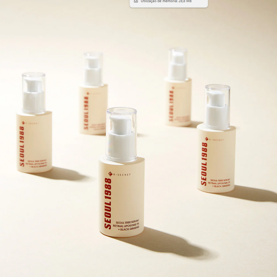 K-SECRET SEOUL 1988 Sérum: Retinal Liposomal 2% + Ginseng Negro 30ml