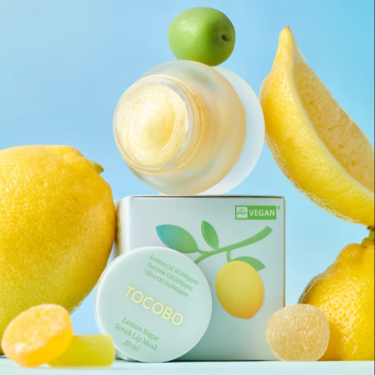 TOCOBO - Mascarilla labial exfoliante de limón y azúcar