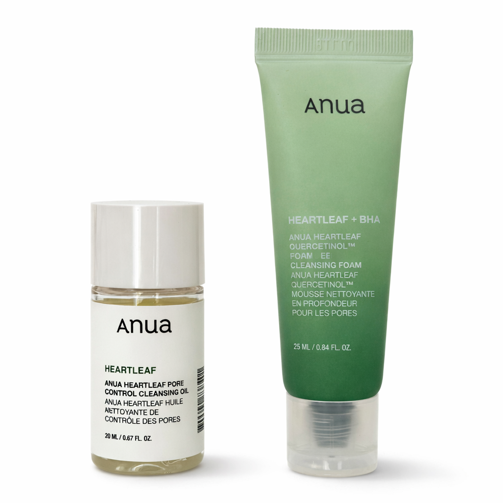 Dúo de doble limpieza tamaño viaje - ANUA