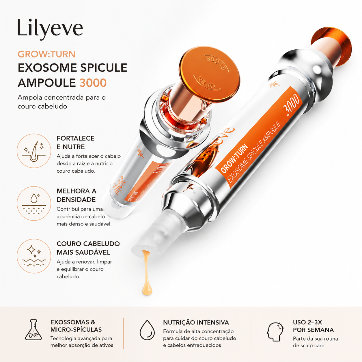 Grow:Turn Exosome Spicule Ampoule 3000, 10ml - Lilyeve envio dia 7/9