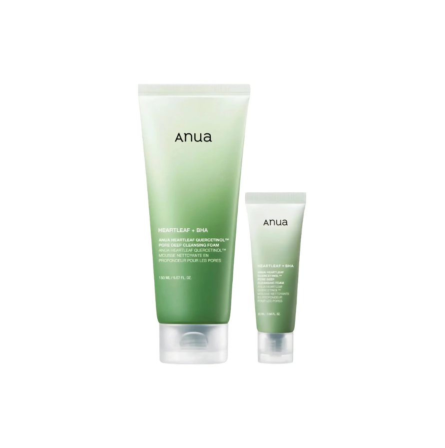 Anua - Heartleaf Quercetinol Pore Deep Cleansing Foam - 150ml e 25ml
