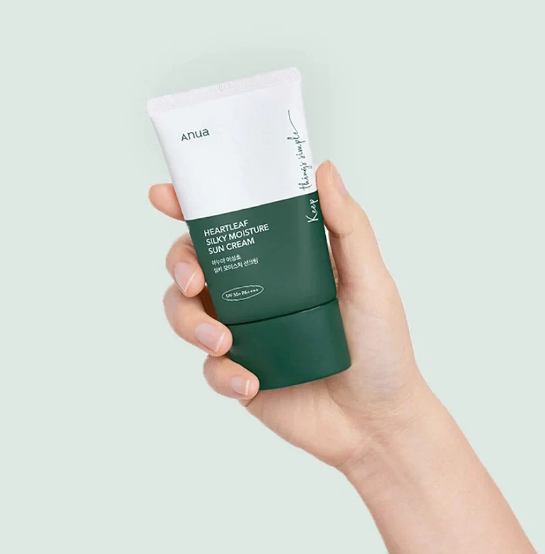 Anua - Heartleaf Silky Moisture Sun Cream SPF50+ PA++++ 50ml