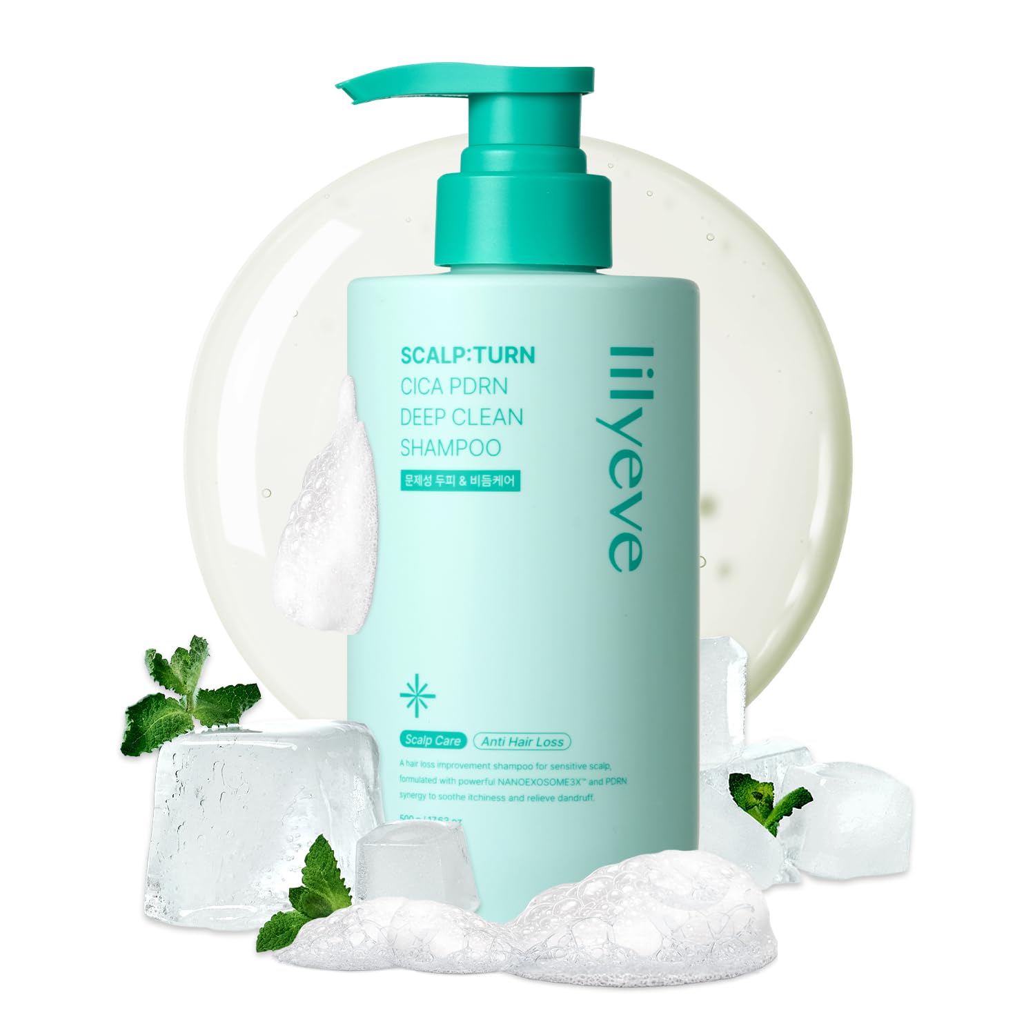 Scalp:Ton Cica PDRN Deep Clean Shampoo , 500 ml - Lilyeve envio dia 7/9